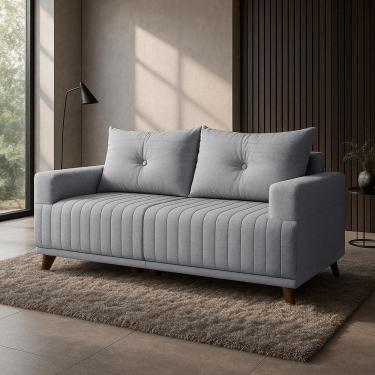 Imagem de Sofá 3 Lugares Leona em Linho Bom Pastor