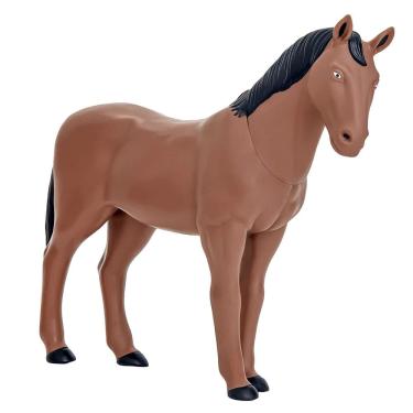 Imagem de Boneco Cavalo Vinil 30cm Safari Brinquedo Realista Adijomar
