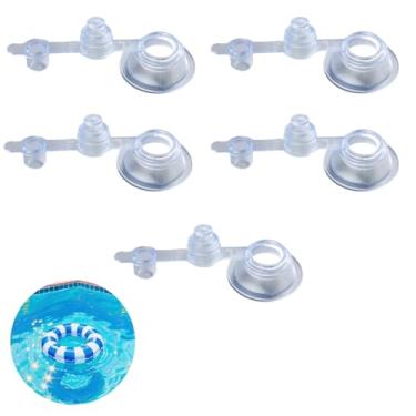 Imagem de YTRUOYI 5 peças tampa de válvula de colchão de ar seguro capa de válvula inflável de substituição para acessórios de anel de natação de iate