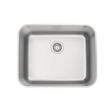 Imagem de Cuba De Embutir Tramontina Dora 50 Bl R6 Em Aço Inox Acetinado Com Válvula 50x40 Cm