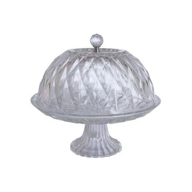 Imagem de Prato para Bolo Hauskraft Sutil com Pedestal em Vidro - 25 cm