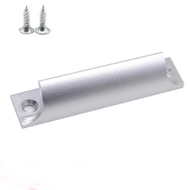 Imagem de 1 peça de puxador de gaveta de armário de alumínio, puxador de janela de tela, puxador de janela de aço plástico, puxado