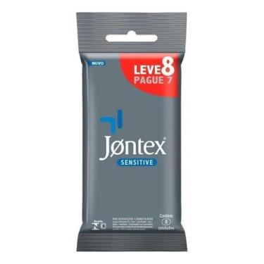 Imagem de Preservativo Jontex Sensitive Mais Fino Pacote 8 Unidades