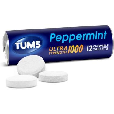 Imagem de Pastilhas Tums Antacid Ultra Strength Peppermint 12 Unidades