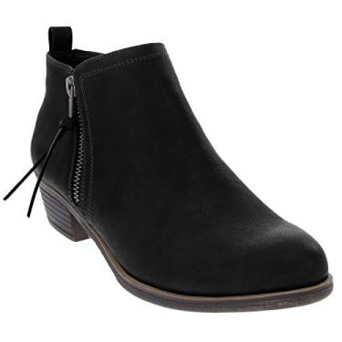 Imagem de London Fog bota feminina de cano curto, Black Fx Sde, 6