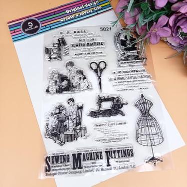 Imagem de Alinacutle 1 unidade de carimbos transparentes para máquina de costura e álbum para presente de Natal (carimbo ZS2406)