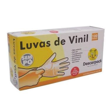 Imagem de Luva PVC Descartável Incolor - Proteção Profissional - Descarpack, M