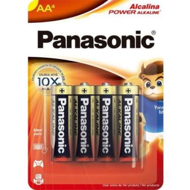Imagem de Pilha Alcalina 1,5V AA LR6 (C/4 Pilhas) Panasonic - CAR / 4