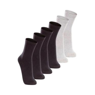 Imagem de Kit com 6 Pares de Meias Cano Longo Lupo 4575-088 Colorido, Cinza