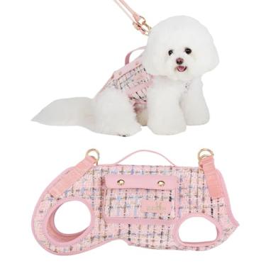 Imagem de Wakytu Peitoral ajustável para cães com bolsa pequena (rosa, P)