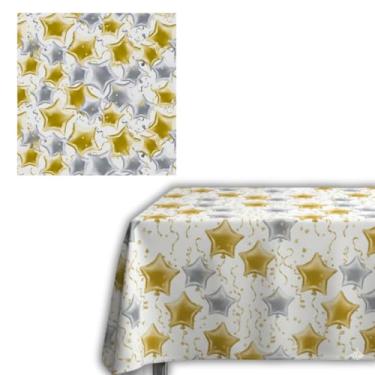 Imagem de Tnt Estamapado de Natal e Ano Novo - 1.40x2.00-01 unidade (ESTRELAS)