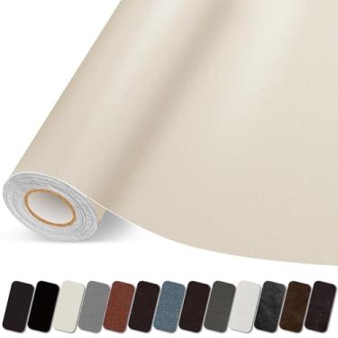 Imagem de Lifenion Patch de reparação de couro, fita autoadesiva de reparação de couro, grande kit de patch de vinil para sofás, sofá, móveis, assentos de carro, cadeiras de escritório, armários, bolsas