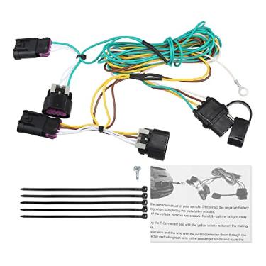 Imagem de X AUTOHAUX 1 conjunto 56094 carro 4 pinos 4 vias reboque chicote de fiação para Chevy Equinox para GMC Terrain 2010-2012