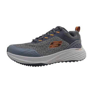 Imagem de Skechers Tênis masculino Bounder RSE - Hazlet, Cinza/laranja, 41