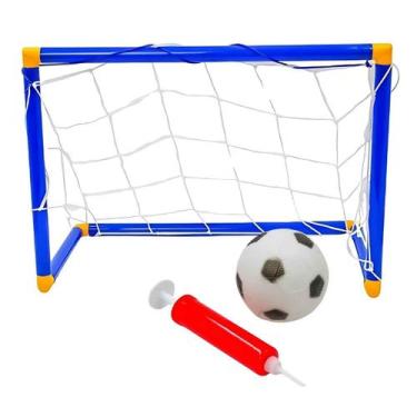 Imagem de Kit Golzinho Mini Trave Futebol Infantil Gol Brinquedo para Criança Bo