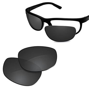 Imagem de Glintbay Lentes de óculos de sol de substituição 100% precisas para RayBan RB2027-62 - preto avançado polarizado
