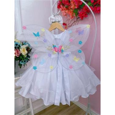 Imagem de Asa Borboleta Jardim Encantado Fada Super Luxo - Acessório de Fantasia