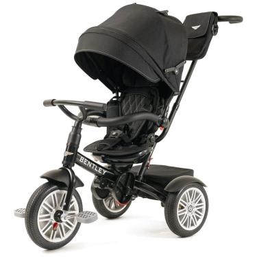 Imagem de Triciclo Infantil para Passeio com Assento Ajustável 6 Estágios, Idade Recomendada 1 a 5 Anos, Bentley, Preto