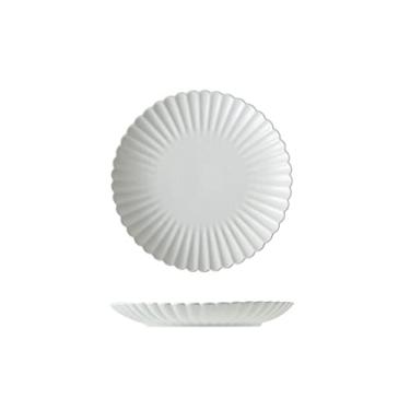 Imagem de Prato de serviço pratos de jantar de cerâmica pratos de sobremesa multicoloridos de 20 cm com design de borda de flor para cozinha restaurante, pratos de servir de casamento e festa, pratos (cor: ouro