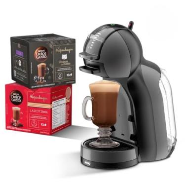 Imagem de Kit Cafeteira Dolce Gusto Mini Me Preta 220v + Bebidas Kopenhagen
