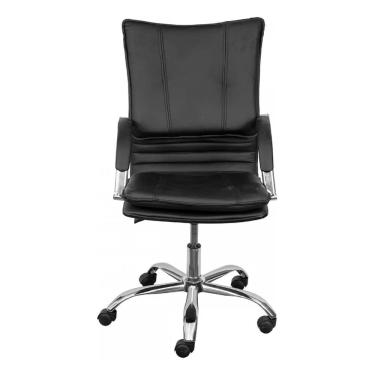 Imagem de Cadeira de Escritório Giratória Denver Preta Base Cromada