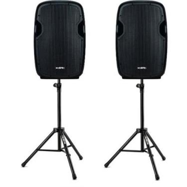 Imagem de 2 Caixas Ativas 15 K815 Ksr Pro + Tripes + Bag