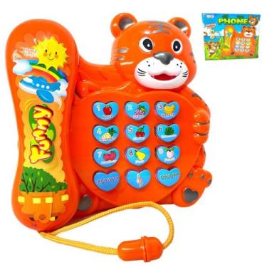 Imagem de Telefone Musical Infantil Animal Tigre Brinquedo Educativo - Europio