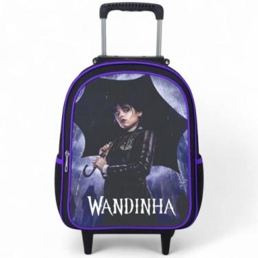 Imagem de Mochila de Rodinha Escolar Masculina Infantil Menino + Estojo Grande -