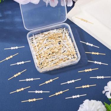 Imagem de 200 peças de fivelas de laço de ferro para acessórios de iluminação para lustre faça você mesmo cristal peça de gelo para colar faça você mesmo, pingentes, acessórios (dourado e prateado)