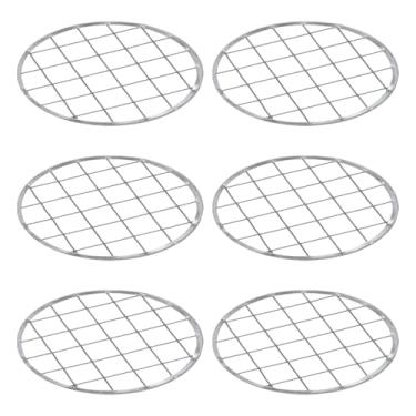 Imagem de 6 peças de tampa de inserção de frasco de flores de pedreiro de boca larga com grades quadradas para o dia dos namorados, vida diária, escritório em casa