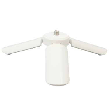 Imagem de Mini tripé com pés antiderrapantes, compacto, leve, portátil, parafuso de 1/10.2 cm, tripé universal de câmera para mesa/portátil, branco