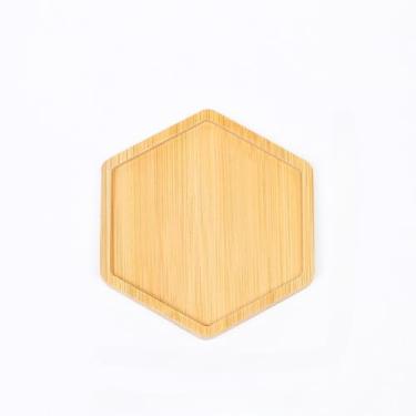 Imagem de 2 peças de porta-copos de madeira para café - Tapete para copos para bebidas quentes ou frias, tapete de copo para casa, bar, escritório, mesa, acessórios de decoração