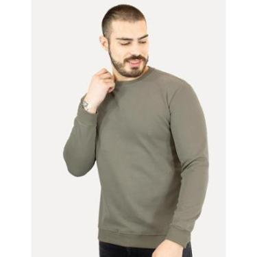 Imagem de Moletom Dixen Masculino Crewneck Liso Verde-Masculino