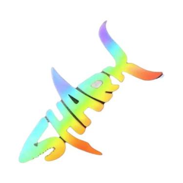 Imagem de Adesivo Refletivo Impermeável De Tubarão Para Carro, Decoração Proteto