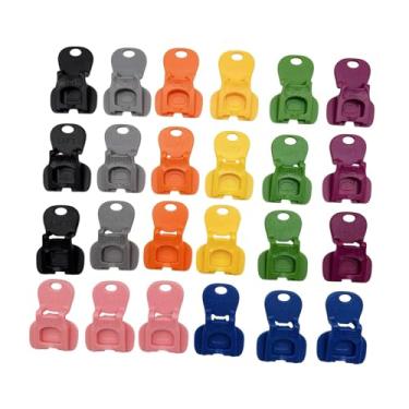 Imagem de Baoblaze 24 peças abridores de latas fáceis protetores de latas de bebidas utensílios de cozinha compactos coloridos capa completa abridores de abas fáceis