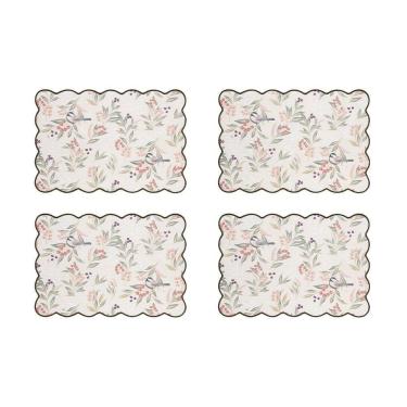 Imagem de Jogo Americano Copa E Cia 4 Peças Fiorelle Pássaros