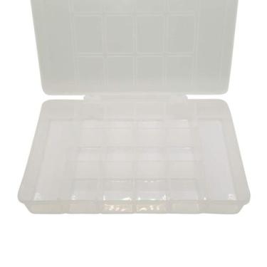 Imagem de Caixa Organizadora 14 divisórias Box M Multiuso Miçanga Bijuterias - M