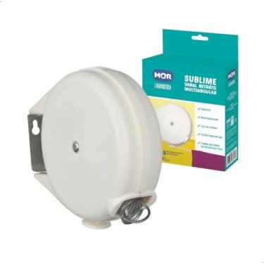 Imagem de Varal de Parede Retrátil 12m Multiangular – Com Corda em Fibra de Poliéster e PVC, Prático, Durável e Perfeito para Ambientes Pequenos