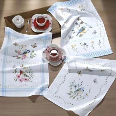 Imagem de Kit 3 Panos de Prato Atoalhado Felpudo, Jardim, Para Pia