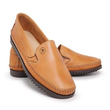 Imagem de Mocassim Masculino Couro Dockside Casual Drive Ref 2020 schi - MPR BOO