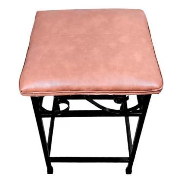 Imagem de Banquinho Banco Banqueta Puff Elegance Estofado Artesanal - Minas Fer,