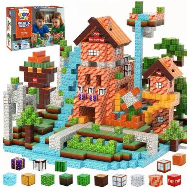 Imagem de Conjunto de construção STEM de blocos magnéticos Toy Life 108 unidades