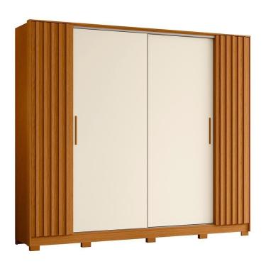 Imagem de Guarda Roupa Casal Jacarandá 4 Portas Flex Cinamomo-off White - Móveis Albatroz Cinamomo-off White