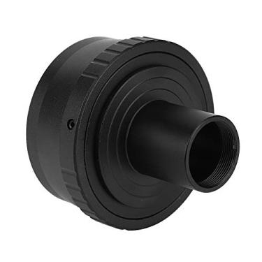 Imagem de Tbest Adaptador de metal 23,2 mm T Mount Microscópio ocular para M4 / 3 câmera mirrorless preto alta resistência sem deformação acabamento de superfície super suave