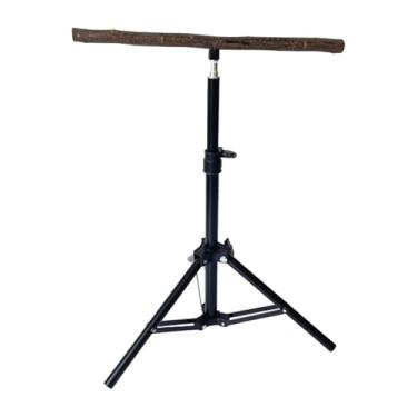 Imagem de Fxzqgnh Poleiro para Papagaios, para Pássaros de Estimação, Estável, com Altura Ajustável, Tripé/suporte de Treinamento para Pássaros Pequenos, Canários E Aga