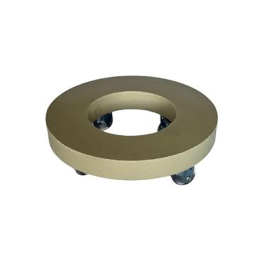 Imagem de Suporte Vaso Rodizio 25 Cm P/Vaso Rodas De Gel Antirruido (Palha)