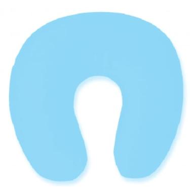 Imagem de Almofada de Pescoço Ergonômica para Viagem – Travesseiro Protetor para Leitura e Descanso (Azul Claro)