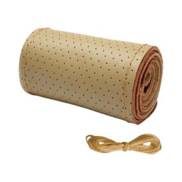 Imagem de Capa De Volante De Carro Universal Preta E Vermelha De 38cm, Respiráve