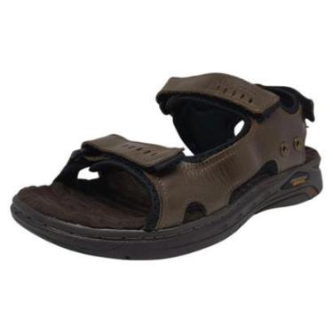 Imagem de Sandália Masculina em Couro Amortech Conforto Estilo Pegada-Masculino