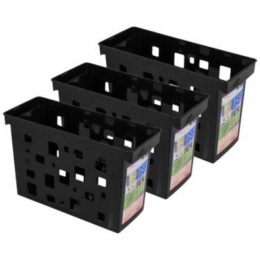 Imagem de Kit 3 Caixa Arquivo Dello Pastas Suspensa Documentos Multiuso - Delo